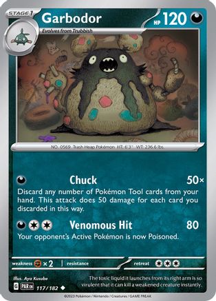 Garbodor (117/182) [SV04 Paradox Rift] Normal - Uncommon