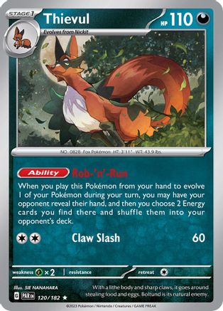 Thievul (120) [SV04 Paradox Rift] Reverse Holofoil - Rare