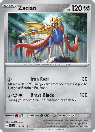 Zacian (136) [SV04 Paradox Rift] Holofoil - Rare