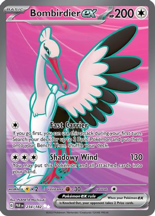 Bombirdier ex (234/182) [SV04 Paradox Rift] Holofoil - Ultra Rare