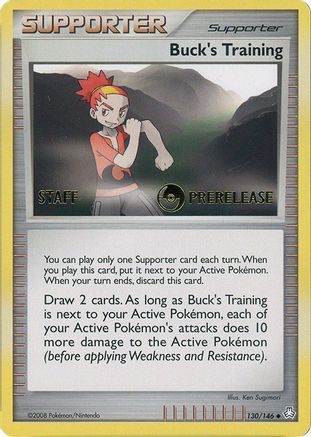 Buck's Training (Prerelease) [Staff] (130/146) [Miscellaneous Cards & Products] Normal - Promo