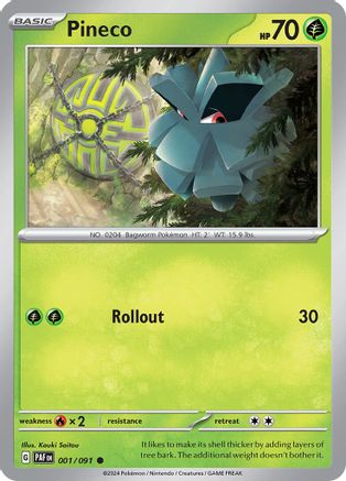 Pineco (001/091) [SV Paldean Fates] Normal - Common