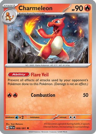 Charmeleon (008/091) [SV Paldean Fates] Normal - Uncommon