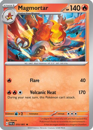 Magmortar (010) [SV Paldean Fates] Holofoil - Rare