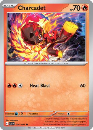 Charcadet (014/091) [SV Paldean Fates] Reverse Holofoil - Common
