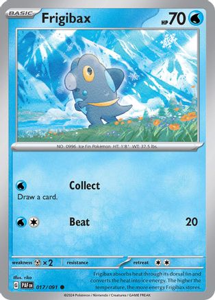 Frigibax (017/091) [SV Paldean Fates] Reverse Holofoil - Common