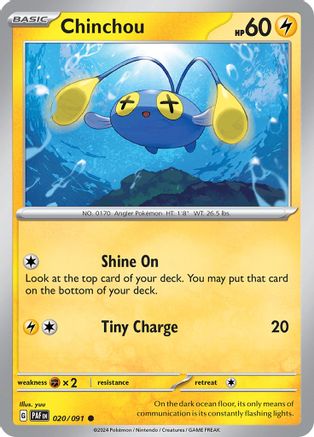 Chinchou (020) [SV Paldean Fates] Normal - Common