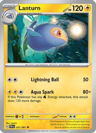 Lanturn (021) [SV Paldean Fates] Normal - Uncommon