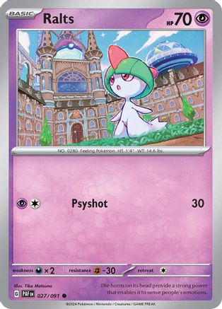 Ralts (027/091) [SV Paldean Fates] Normal - Common
