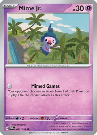 Mime Jr. (031/091) [SV Paldean Fates] Normal - Common