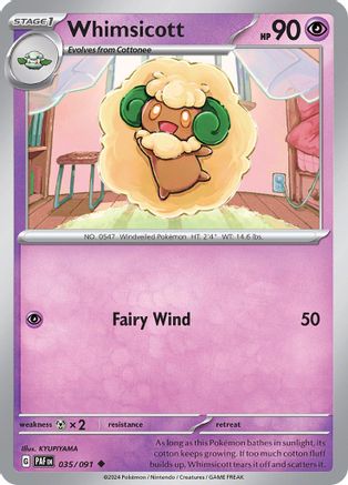 Whimsicott (035) [SV Paldean Fates] Reverse Holofoil - Uncommon
