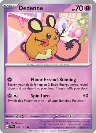 Dedenne (036) [SV Paldean Fates] Normal - Common