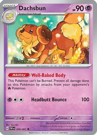 Dachsbun (039/091) [SV Paldean Fates] Reverse Holofoil - Uncommon