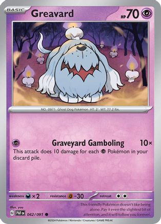 Greavard (042) [SV Paldean Fates] Reverse Holofoil - Common