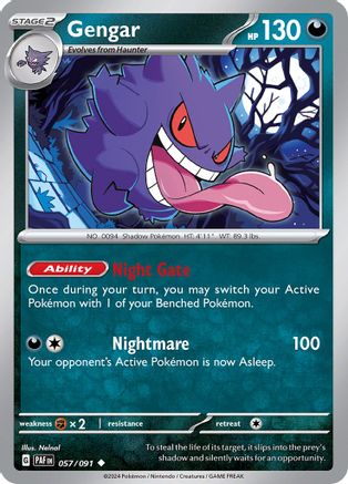 Gengar (057) [SV Paldean Fates] Normal - Uncommon