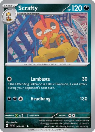 Scrafty (061) [SV Paldean Fates] Normal - Uncommon