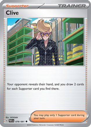 Clive (078/091) [SV Paldean Fates] Normal - Uncommon