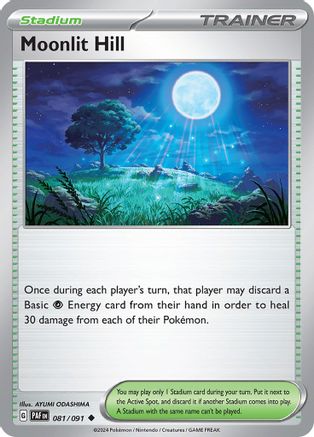 Moonlit Hill (081) [SV Paldean Fates] Reverse Holofoil - Uncommon