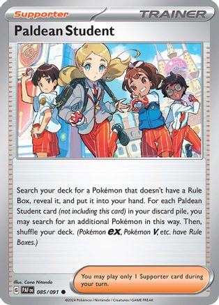 Paldean Student (085/091) [SV Paldean Fates] Normal - Common