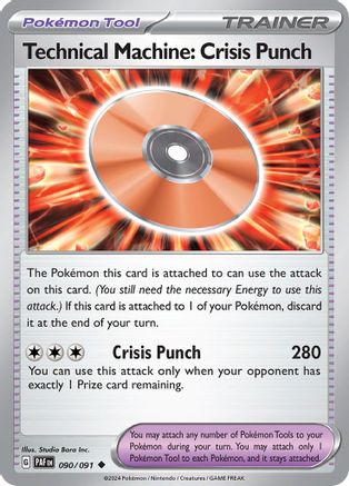 Technical Machine: Crisis Punch (090) [SV Paldean Fates] Normal - Uncommon