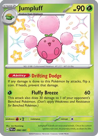 Jumpluff (098) [SV Paldean Fates] Holofoil - Shiny Rare