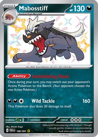 Mabosstiff (188/091) [SV Paldean Fates] Holofoil - Shiny Rare
