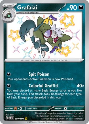 Grafaiai (190) [SV Paldean Fates] Holofoil - Shiny Rare