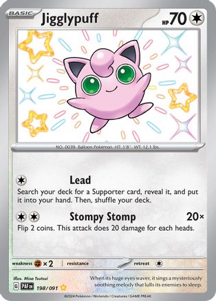 Jigglypuff (198) [SV Paldean Fates] Holofoil - Shiny Rare