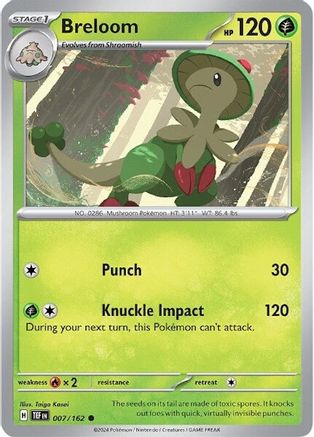 Breloom (007) [SV05 Temporal Forces] Normal - Common