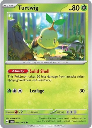 Turtwig (010) [SV05 Temporal Forces] Reverse Holofoil - Common
