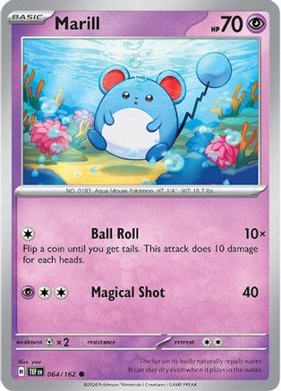 Marill (064) [SV05 Temporal Forces] Reverse Holofoil - Common
