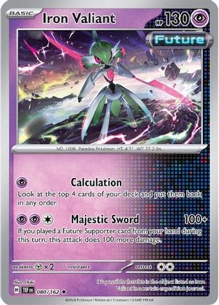 Iron Valiant (080/162) [SV05 Temporal Forces] Holofoil - Rare