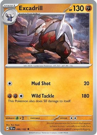 Excadrill (086/162) [SV05 Temporal Forces] Normal - Uncommon