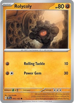 Rolycoly (093) [SV05 Temporal Forces] Reverse Holofoil - Common