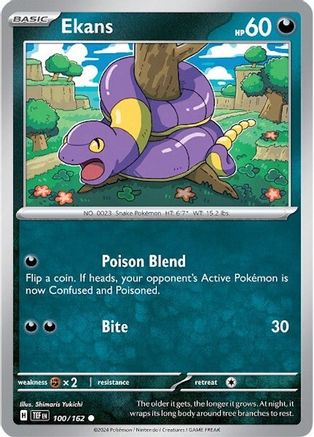 Ekans (100) [SV05 Temporal Forces] Reverse Holofoil - Common