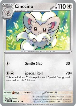 Cinccino (137/162) [SV05 Temporal Forces] Normal - Uncommon