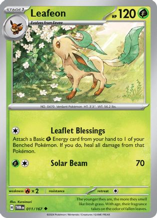 Leafeon (011) [SV06 Twilight Masquerade] Reverse Holofoil - Uncommon