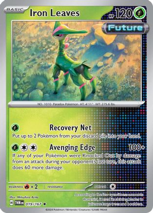 Iron Leaves (019) [SV06 Twilight Masquerade] Reverse Holofoil - Rare