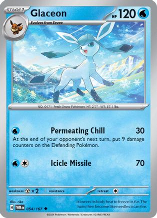 Glaceon (054) [SV06 Twilight Masquerade] Reverse Holofoil - Uncommon