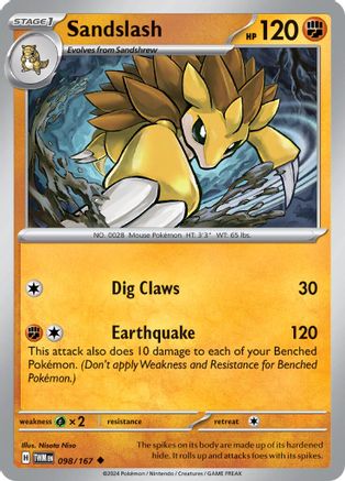 Sandslash (098) [SV06 Twilight Masquerade] Normal - Uncommon