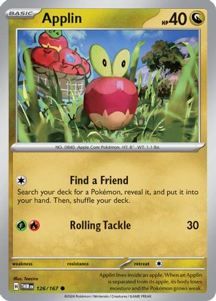 Applin (126/167) [SV06 Twilight Masquerade] Reverse Holofoil - Common