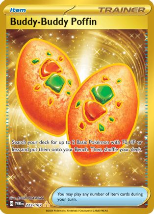 Buddy-Buddy Poffin (223/167) [SV06 Twilight Masquerade] Holofoil - Hyper Rare