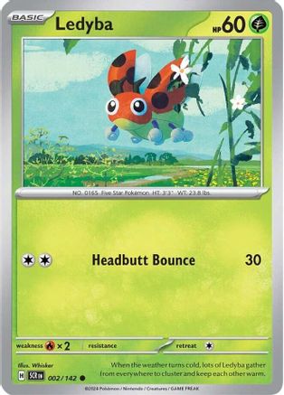 Ledyba (002) [SV07 Stellar Crown] Reverse Holofoil - Common
