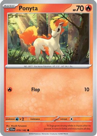 Ponyta (019) [SV07 Stellar Crown] Reverse Holofoil - Common