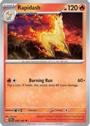 Rapidash (020) [SV07 Stellar Crown] Normal - Uncommon