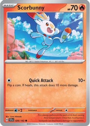 Scorbunny (026) [SV07 Stellar Crown] Normal - Common