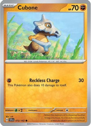 Cubone (072) [SV07 Stellar Crown] Normal - Common