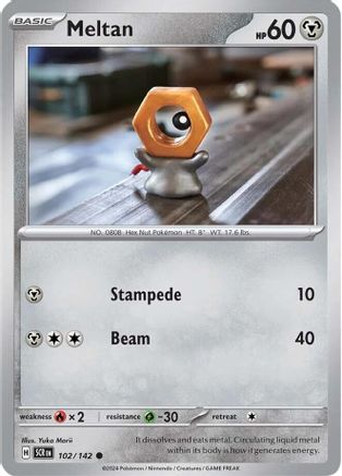 Meltan (102/142) [SV07 Stellar Crown] Reverse Holofoil - Common