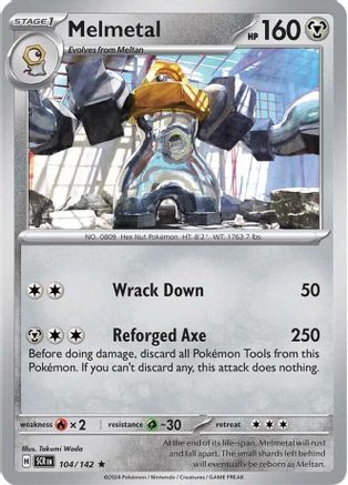 Melmetal (104) [SV07 Stellar Crown] Holofoil - Rare