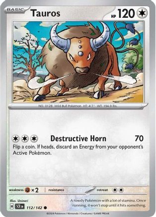 Tauros (112) [SV07 Stellar Crown] Normal - Common